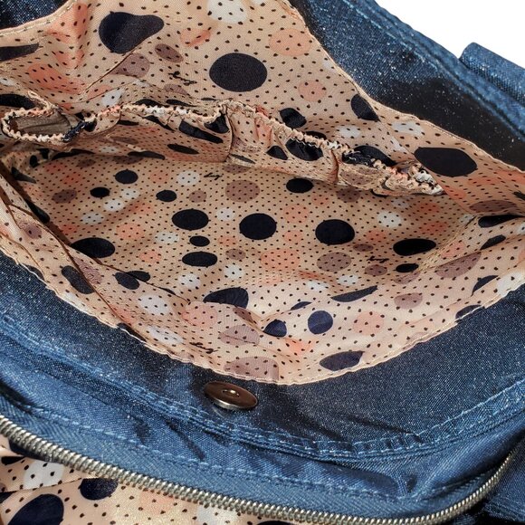 Lug Ranger Tote Shoulder Bag Zippered Navy Blue Diaper Carry-On Travel Beach - Picture 5 of 8